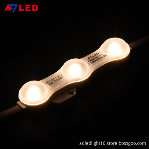 Adled Light New design 3leds ultrasonic korea samsung led module for illuminated badge